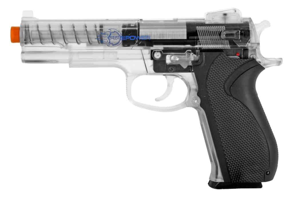 side view spring airsoft pistol 