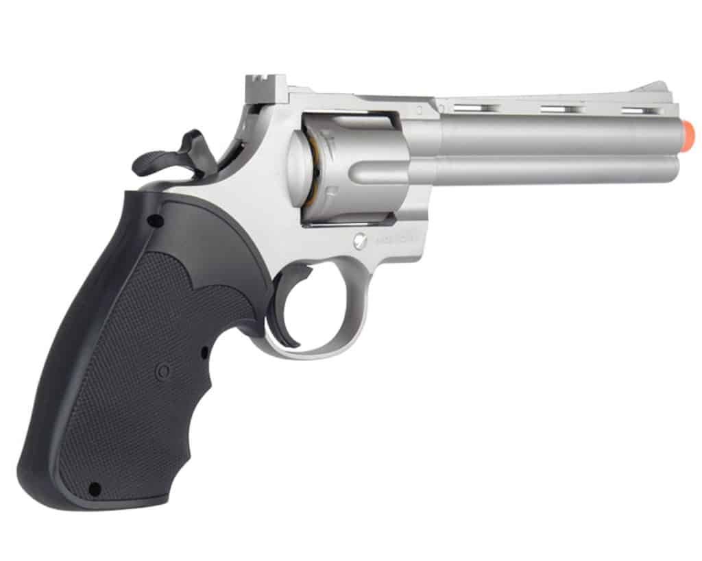 silver airsoft revolver 