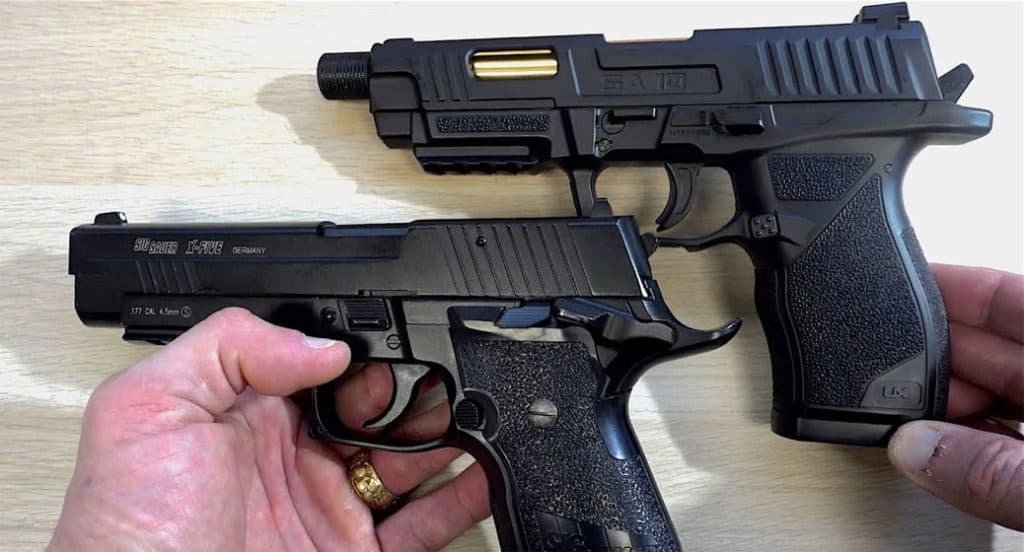 two airsoft pistols 